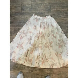 Lauren Ralph Cream Cottagecore Skirt Size 14